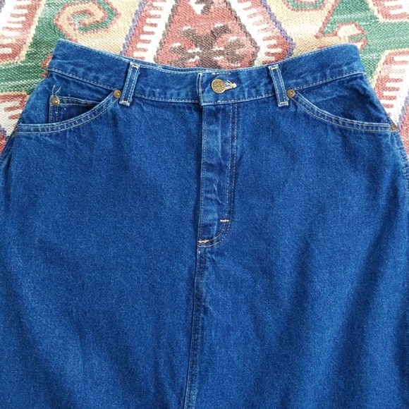 Vintage Lee Denim Jean Skirt - Picture 4 of 8